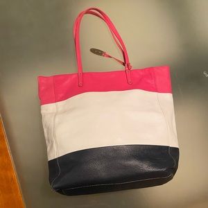 Cynthia Rowley leather shopper/tote